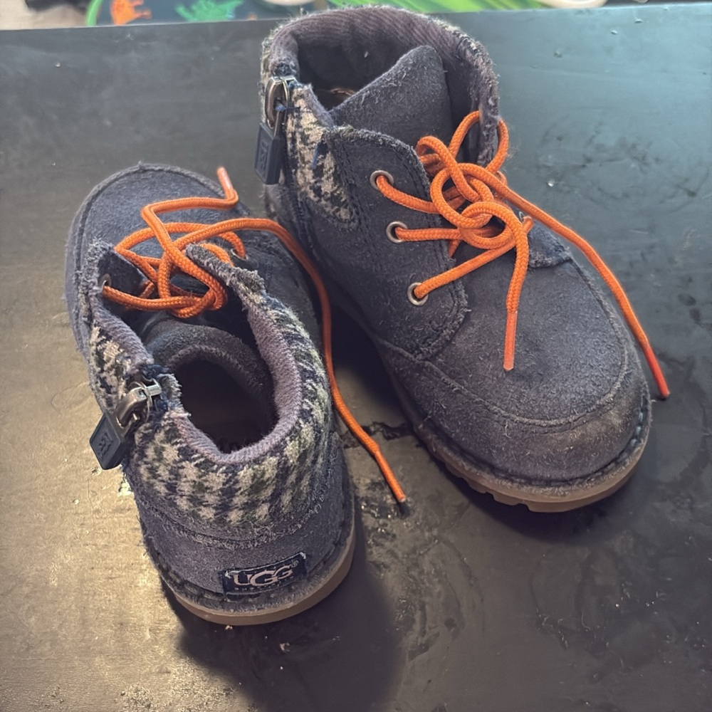 UGG Kids' Navy and Orange Boots